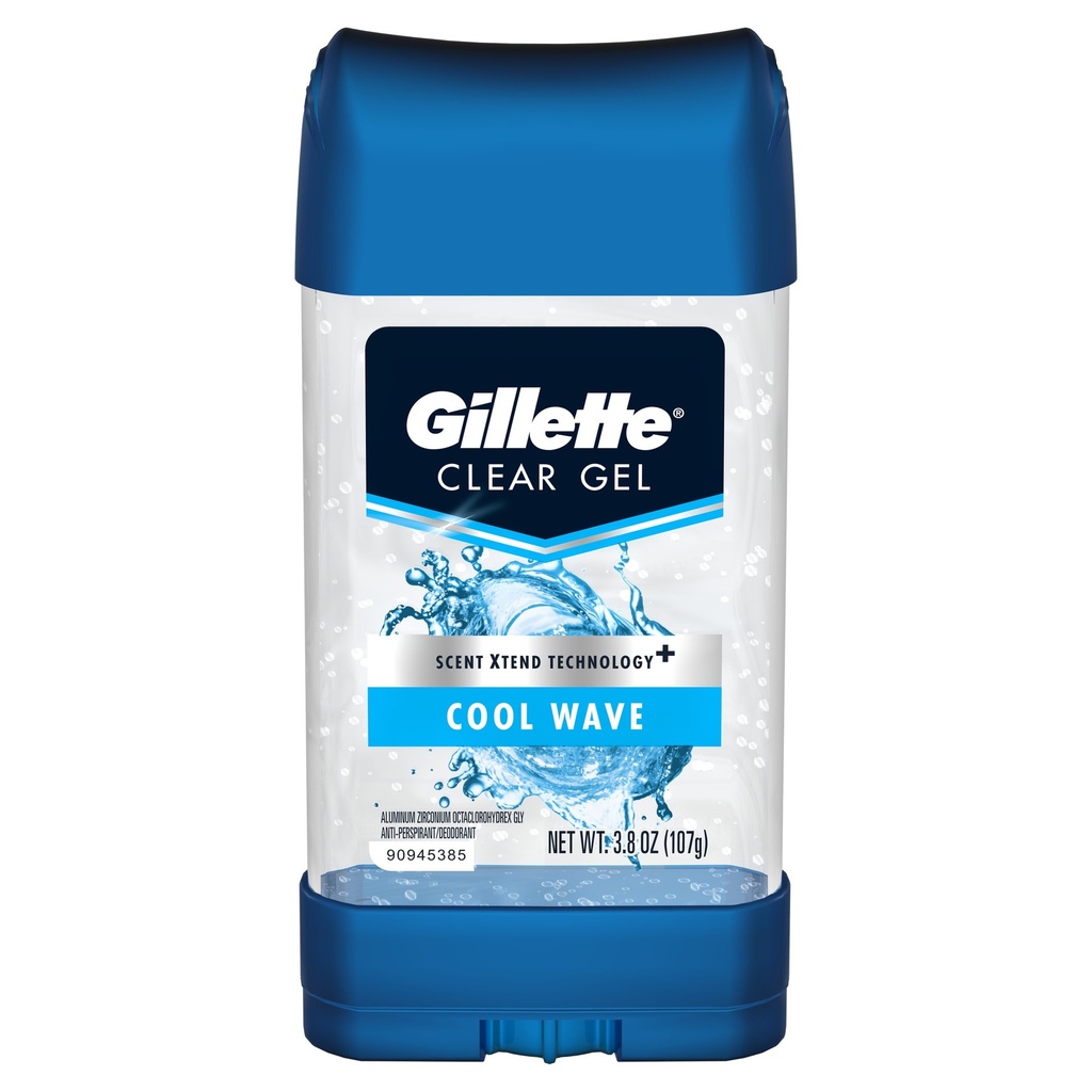 Gillette Clear Gel, Cool Wave, 4 Oz
